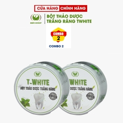 COMBO 2 HỘP BỘT THẢO DƯỢC TRẮNG RĂNG T WHITE - HAPI