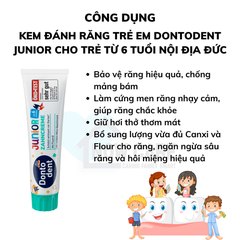 KEM ĐÁNH RĂNG TRẺ EM JUNIOR CHO TRẺ TỪ 6 TUỔI - DONTODENT