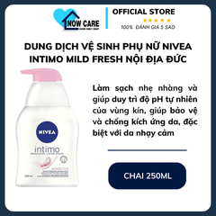 DUNG DỊCH VỆ SINH PHỤ NỮ INTIMO SENSITIVE NỘI ĐỊA ĐỨC 250ML - NIVEA