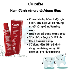 KEM ĐÁNH RĂNG Y TẾ 25ML - AJONA