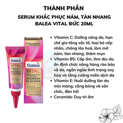 SERUM TRỊ NÁM, TÀN NHANG VITAL 20ML - BALEA