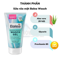 SỮA RỬA MẶT WASCH 150ML - BALEA