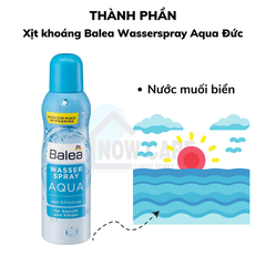 XỊT KHOÁNG WASSERSPRAY AQUA 150ML - BALEA