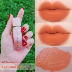 COMBO QUÀ TẶNG] 1 SON KEM LÌ ROSY LUXURY + 1 NƯỚC HOA SIMPLE 10ML - ROSY