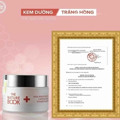 KEM DƯỠNG TRẮNG HỒNG VÀ TÁI TẠO DA VITA WHITE PLUS DOUBLE CAPSULE CREAM 50G - THE NATURE BOOK