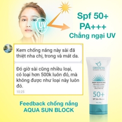 CHỐNG NẮNG SINH HỌC AQUA SUN BLOCK - ORENYA