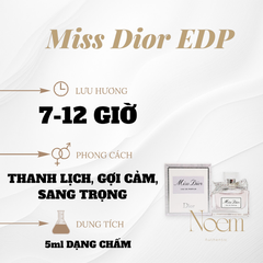 NƯỚC HOA MINI MISS DIOR EAU DE PARFUM 5ML - NOEM