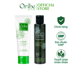 COMBO NƯỚC HOA HỒNG VÀ SỮA RỬA MẶT XÓA THÂM DƯỠNG ẨM TẨY TẾ BÀO CHẾT - ORIBE