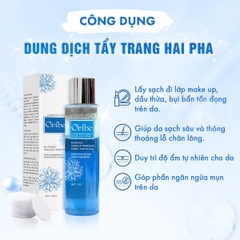 COMBO NƯỚC TẨY TRANG HAI PHA 200G VÀ SỬA RỬA MẶT TẨY TẾ BÀO CHẾT DƯỠNG ẨM 100G - ORIBE