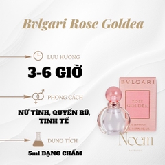 NƯỚC HOA MINI BVLGARI ROSE GOLDEA EDP EDP 5ML - NOEM