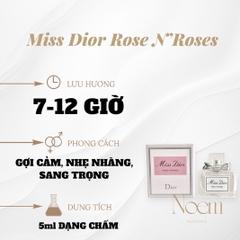 NƯỚC HOA MINI MISS DIOR ROSE N'ROSES EDT 5ML - NOEM