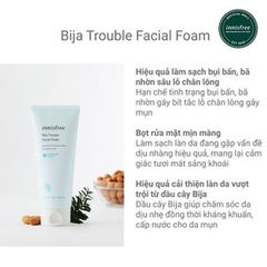SỮA RỬA MẶT INNISFREE JEJU BIJA TROUBLE FACIAL FOAM 150G - INNISFREE