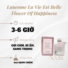 NƯỚC HOA MINI LANCOME LA VIE EST BELLE FLOWER OF HAPINESSS EDP 4ML - NOEM