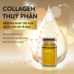 [HỘP] TINH CHẤT COLLAGEN-S GOLD SHINE CHỐNG LÃO HÓA, MỊN DA, CẤP ẨM - VIESKIN COLLAGEN - 3 LỌ/HỘP
