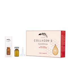 [HỘP] TINH CHẤT COLLAGEN-S GOLD SHINE CHỐNG LÃO HÓA, MỊN DA, CẤP ẨM - VIESKIN COLLAGEN - 3 LỌ/HỘP