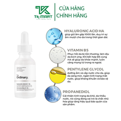 SERUM PHỤC HỒI DA HYALURONIC ACID 2% + B5 - THE ORDINARY