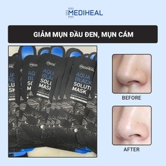 MẶT NẠ THAN HOẠT TÍNH SE KHÍT LỖ CHÂN LÔNG AQUA BLACK SOLUTION MASK 23ML - MEDIHEAL