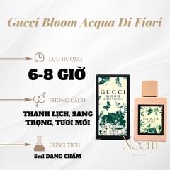 NƯỚC HOA MINI GUCCI BLOOM ACQUA DI FIORI EDT 5ML / GUCCI XANH - NOEM