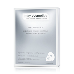 HỘP 5 MIẾNG MẶT NẠ MAY ESSENTIALS BRIGHTENING INFUSION SHEET MASK - MAY COSMETICS
