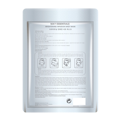 HỘP 5 MIẾNG MẶT NẠ MAY ESSENTIALS BRIGHTENING INFUSION SHEET MASK - MAY COSMETICS