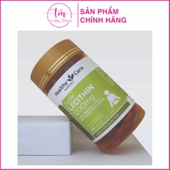 VIÊN UỐNG TINH CHẤT MẦM ĐẬU NÀNH HEALTHY CARE SUPER LECITHIN 1200MG LỌ 100 VIÊN - HEALTHY CARE