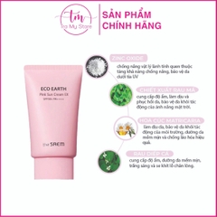 KEM CHỐNG NẮNG GIẢM DẦU, NÂNG TONE DA SÁNG HỒNG PINK SUN CREAM EX SPF50+/PA++++ - THE SAEM