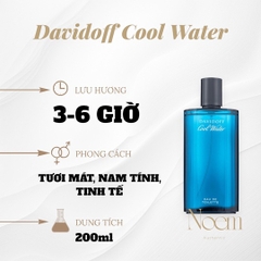 NƯỚC HOA DAVIDOFF COLL WATER EDT 200ML - NOEM