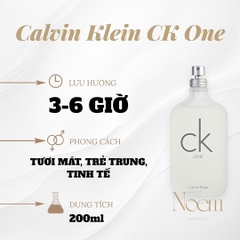 NƯỚC HOA CALVIN KLEIN CK ONE 200ML - NOEM