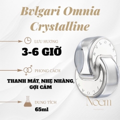 NƯỚC HOA BVLGARI OMNIA CRYSTALLINE EDT 65ML / BVL TRẮNG - NOEM 1.905.750đ