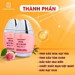 KEM CHỐNG NẮNG HỒNG NÂNG TONE PINK SUN BASE 50ML LAURA SUNSHINE