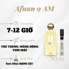 NƯỚC HOA CHIẾT AFNAN 9 AM EDP - NOEM