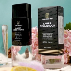KEM CHỐNG NẮNG TẾ BÁO GỐC CELL SHOCK BRIGHTENING BI-PHASE VEIL SPF50+ PA++++ 50ML LAURA SUNSHINE