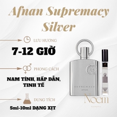 NƯỚC HOA CHIẾT AFNAN SUPREMACY SILVER EDP - NOEM
