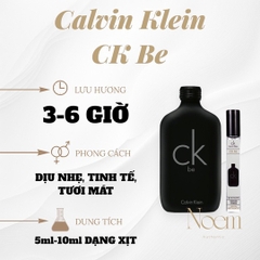 NƯỚC HOA CHIẾT CALVIN KLEIN CK BE - NOEM