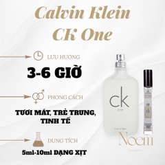 NƯỚC HOA CHIẾT CALVIN KLEIN CK ONE - NOEM