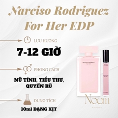 NƯỚC HOA CHIẾT 10ML NARCISO RODRIGUEZ FOR HER EDP - NOEM