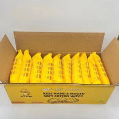 THÙNG 10 KHĂN ƯỚT VỊT VÀNG CAO CẤP - SU