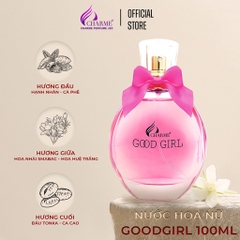 NƯỚC HOA NỮ CHARME GOOD GIRL 100ML LƯU HƯƠNG LÂU PHONG CÁCH NGỌT NGÀO, TRẺ TRUNG, QUYẾN RŨ NƯỚC HOA CHÍNH HÃNG
