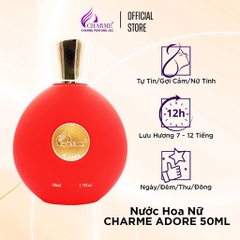 NƯỚC HOA NỮ CHARME ADORE 50ML LƯU HƯƠNG LÂU PHONG CÁCH TỰ TIN, GỢI CẢM, NỮ TÍNH CHÍNH HÃNG