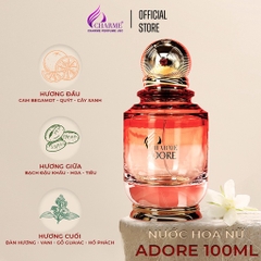 NƯỚC HOA NỮ CHARME ADORE 100ML LƯU HƯƠNG LÂU PHONG CÁCH TỰ TIN, GỢI CẢM, NỮ TÍNH CHÍNH HÃNG