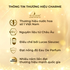 NƯỚC HOA NAM CHARME IMPRESS 75ML LƯU HƯƠNG LÂU PHONG CÁCH QUYẾN RŨ, LÔI CUỐN, NAM TÍNH, LỊCH LÃM CHÍNH HÃNG