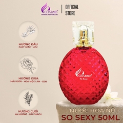 NƯỚC HOA NỮ CHARME SO SEXY 50ML LƯU HƯƠNG LÂU PHONG CÁCH QUYẾN RŨ, SANG TRỌNG, HIỆN ĐẠI NƯỚC HOA CHÍNH HÃNG