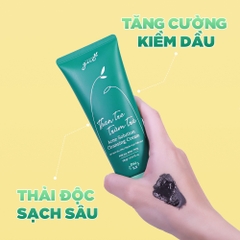 [100GR] SỮA RỬA MẶT THAN TRE TRÀM TRÀ KIỀM DẦU 8 TIẾNG, NGỪA MỤN, KHÔNG KHÔ DA - GUO