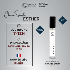 SET 2 SẢN PHẨM NƯỚC HOA CHAVA SIMPLE 10ML + SON KEM LÌ ROSY LUXURY