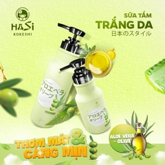 SỮA TẮM DƯỠNG ẨM VÀ TRẮNG DA - HASI 950ml