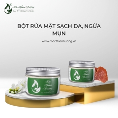 [COMBO] 1 SERUM DÀNH CHO DA MỤN HERBAL ANTI 50ML - MTH + 1 BỘT RỬA MẶT THẢO DƯỢC 100G - MTH