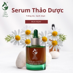 [COMBO] 1 SERUM DÀNH CHO DA MỤN HERBAL ANTI 50ML - MTH + 1 BỘT RỬA MẶT THẢO DƯỢC 100G - MTH