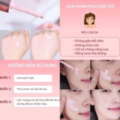 TINH CHẤT CHỐNG NẮNG DƯỠNG TRẮNG NÂNG TONE FEELXO GLACIER AIR- FIT TONE UP SUN AMPOULE SPF50+/PA+++ 30ML - PINK TONE UP