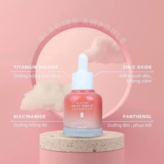 TINH CHẤT CHỐNG NẮNG DƯỠNG TRẮNG NÂNG TONE FEELXO GLACIER AIR- FIT TONE UP SUN AMPOULE SPF50+/PA+++ 30ML - PINK TONE UP