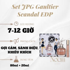 SET NƯỚC HOA JEAN PAUL GAULTIER SO SCANDAL EDP FULL 80ML + ỐNG 20ML - NOEM